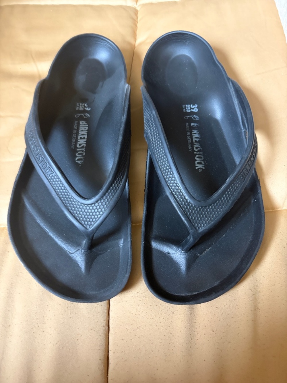 Birkenstock Black EVA Thong Sandals